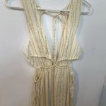 l*space L* Rafael Cover-Up Dress Sz L NWT! Tapioca. Side Slit Maxi With Cutouts Photo 6