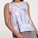 CALIA by Carrie Underwood Trapeze Performance Tank Top in Mother of Pearl Size S Orange Photo 0