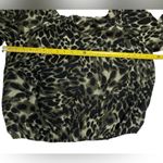 Vince Camuto  Off Shoulder Leopard Poet Sleeve Green Top Size Large Chic Business Photo 4