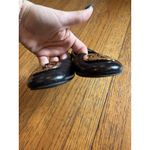 Tory Burch Reva Ballet Flats Shoes Womens Size 7.5 Black Leather Gold Logo Photo 4