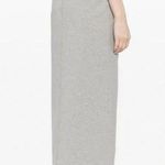Reformation Elowen Knit Jersey Midi Skirt Pull On Organic Cotton Heather Grey XS Photo 1