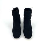 Office London Suede Side Zip Ankle Booties Heeled Boot Black Size 9 Photo 1