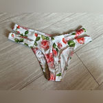 Montce White Flower Bikini Bottoms, Small Photo 1