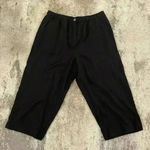 Westbound Women’s Black w/Palm Leaf Pattern  Capris Photo 0