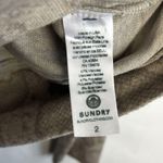 Sundry  Women's Snakeskin Print Wrap Sweater in Sand Size 2 / Medium Long Sleeve Photo 6