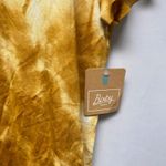 Bixby Nomad Tie Dye Pocket T Shirt Mustard Yellow Size L 12 14 Boxy Streetwear Photo 2