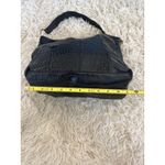Bueno Black Faux Croc Embossed Shoulder Bag Hobo Purse Gold Tone Hardware Photo 5