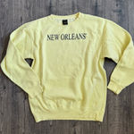 Vintage Butter Yellow New Orleans Pullover Sweatshirt Photo 0