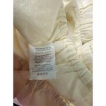 We Wore What  Women's Large Boho Crop Top Long Tie Front Linen Blend Blouse NWT Photo 5