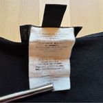 Bebe Black Satin Trim Deep V-Neck Cap Sleeve Top – XS – Made in USA Photo 4