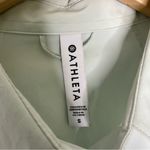 Athleta  Women’s Button-Up Shirt Size Small Light Green Long Sleeve Blouse Photo 3