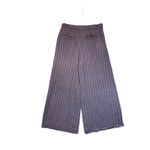 Anthropologie Maeve Women Wide Leg Cropped Pants Geometric Feminine Flirty Fun 4 Blue Photo 4