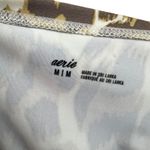 Aerie  Leopard Print Long Sleeve Rashguard Dusty Mushroom Womens Size Medium Photo 2