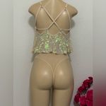 Free People Cream Sequin Bodysuit Photo 5
