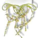 Free People Say You Love Me Bow Dangle Earrings Shell Pearl Sage Coquette Beach Photo 5