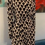 ZARA New NWT  Black & White Geometric Printed Belted Dress Size S Small Boho Photo 0