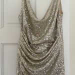 TFNC  sequin embellished cowl midaxi high low wrap dress Photo 2