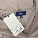 NYDJ  Tan Knit Short Sleeve Tank Top NEW L/XL Photo 2