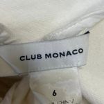 Club Monaco Women's White Sleeveless Half Zip Belted Mini Sheath Dress Size 6 Photo 3