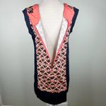 Target The Webster Miami  Shift Dress 14 Sleeveless Lightweight Navy Coral Photo 6