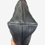 Dooney & Bourke AWL Pebbled Leather Hobo Black British Tan Trim Vintage Photo 14