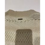 Billabong ABV) sweater women's size S white open weave boxy small women Photo 6