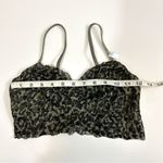 PINK - Victoria's Secret  Small Green Camo Unlined Lace Bralette Photo 2