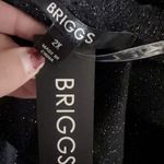 Briggs New York BRIGGS double collar black sweater gold lines diamond tie front new with tag Photo 7