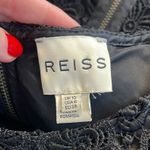 Reiss  Black Short Sleeve Crochet Dress Photo 2