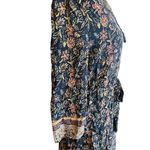 BeachLunchLounge  Multi-Color Blue Floral Boho/Casual Design Dress M-EUC Photo 13