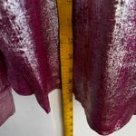 Eazel Los Angeles Metallic Top Y2K 2000s Glam Night Out Pink Large Photo 4