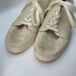 Lucky Luika Knit Sneakers Women's Size 8M Beige Tan Leather‎ Trim Slip On Photo 1