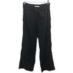 Sweewe Paris Black Corduroy Pants Women’s M Wide Leg Tie Waist Soft Retro Y2K Size M Photo 2