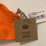 Free People Toast Swim Signature Scoop Bikini Top in Tiger orange Size XL sexy Beach NWT Photo 1