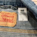 Levi Strauss Co Womens Denim Jacket Blue Trucker Crop Style Size S Photo 1