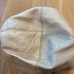 Hobo International Leather Shoulder Bag Purse Cream Silver Photo 7