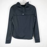 Fabletics Medium Jolie Jacket Black Lace Funnel Neck Drawstring Pullover 293 Photo 5