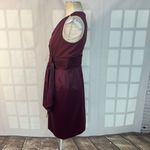 JS Boutique Purple Satin Sleeveless Fully Lined Knee Length Cocktail Dress Sz 6 Photo 6