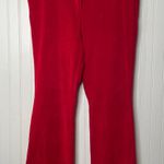 MAISON D’AMELIE Red Velvet High Waist Boot Cut Pants Career Womens Size 12 Photo 0