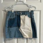PacSun  color block jean skirt Photo 0