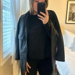 J.Crew  wool charcoal grey mid length women’s pea coat size medium! Photo 3