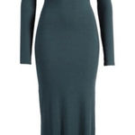 SKIMS  NWOT Soft Lounge Long Sleeve Dress In Cypress Photo 0