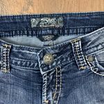 Silver Jeans  Twisted Capri Thick Stitched Embroidered Back Pockets Jeans Photo 1