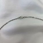 Minimalist Glam Silver Gold Rhinestone Double Circle Pendant Necklace Photo 4