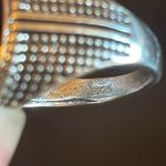 Casual black obsidian S925 silver ring size 8.75 Photo 7