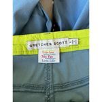 Gretchen Scott  Size Large Pants Solid Blue Stretch Neon Trim Preppy Tropical Photo 6