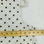 Renee C  Sleeveless Blouse Polka Dot Womans Size L White Photo 4