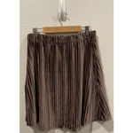 Anthropologie THML Brown Velvet Mini Skirt Photo 2