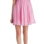Lush Clothing Lush The Pink Dress, Babydoll dress with square neckline + puff sleeves. Size S Photo 0