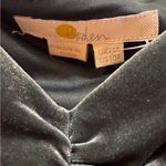 BODEN DARK GREEN VELOUR MIDI DRESS LONG SLEEVE WITH SWEETHEART NECK LINE SIZE 10 Photo 5